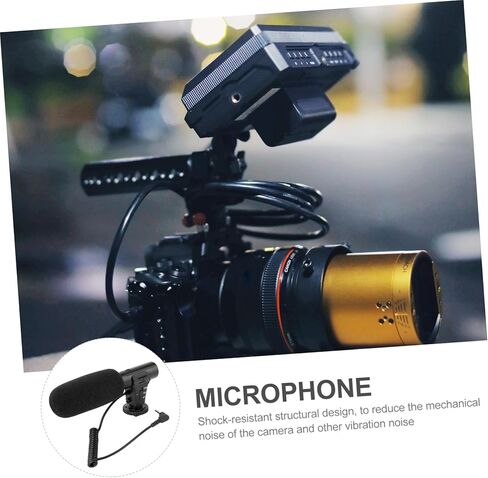 TEHAUX Photography Camera Microphone Professional Condenser Mic for and Camcorders for Interviews Noise Reduction and Enhanced Audio Recording in Kuwait