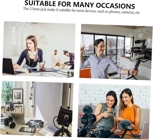 MERRYHAPY 1pc Lightweight Camera Microphone for DSLR and Digital Cameras Portable Voice Tube for Vlogging and Interviews Design for Easy Operation and Recording in Kuwait