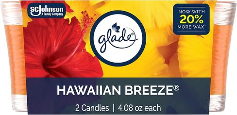 جرة شمعة معطرة Glade 1-Wick ، بياضات نظيفة ، معطر الهواء مملوء بالزيوت الأساسية ، 4.08 أوقية ، 2 العد in Saudi Arabia