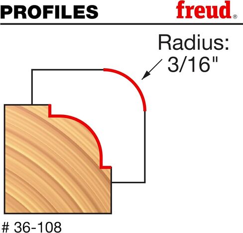 Freud 36-108: 3/16" Radius Beading Bit with 1/4" Shank in Saudi Arabia