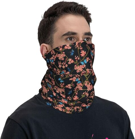Rose Neck Gaiter for Men Women Seamless Bandana Fashion Face Scarf Mask Headwear Warmer Balaclava Head Wrap in Saudi Arabia