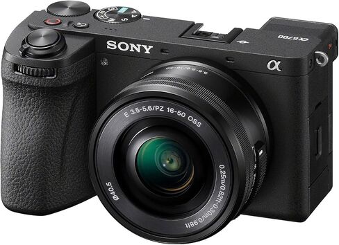 كاميرا Sony a6700 بدون مرآة مع عدسة Sony E PZ مقاس 16-50 مم F/3.5-5.6 OSS + ذاكرة 64 جيجابايت + حامل ثلاثي عنكبوت + ضوء LED + حقيبة كاميرا + حامل ثلاثي + قارئ بطاقات + بطارية إضافية + المزيد (حزمة 26 قطعة) (متجددة) in Saudi Arabia