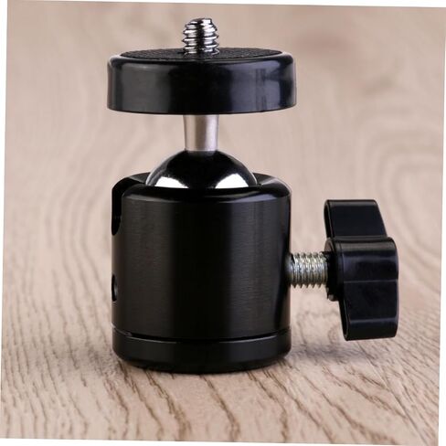 Gatuida 2 Pcs Mini Tripod Ball Head Threaded Pan Tilt Camera Mount for Camcorders Compact Black Metal Plastic Head Supports Up to Load Smooth Movement in Saudi Arabia