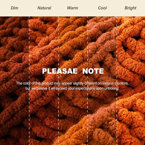 Battilo Caramel Rust Chunky Knit Throw Blanket, Handmade Cable Knit Crochet Blanket for Couch, Fall Orange Chenille Blanket Throw for Fall Decor, Super Soft Thick Textured Blankets, 50"x60" in Saudi Arabia