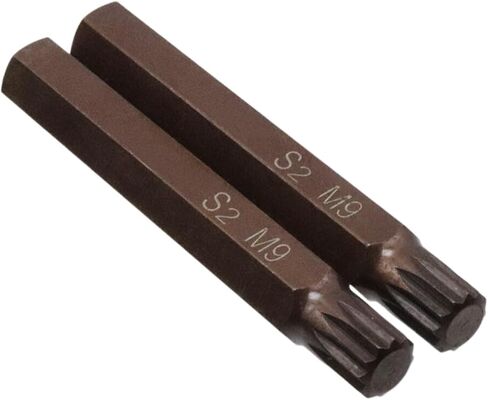 M10 Torx Screwdriver Bits 10mm 12 Point Spline Head Screw Driver Bit 3" Length with 25/64" Hex Shank -5pcs in Saudi Arabia
