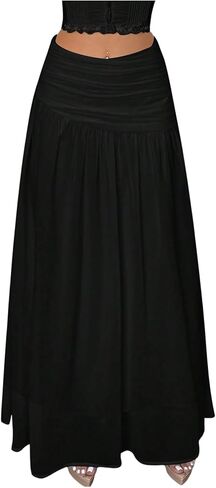 تنانير ماكسي ذات الطبقات الكشكشة للسيدات in Kuwait