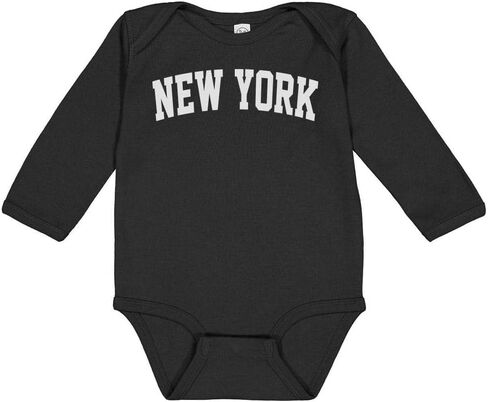 New York College Style Long Sleeve Baby Infant Bodysuit in Saudi Arabia