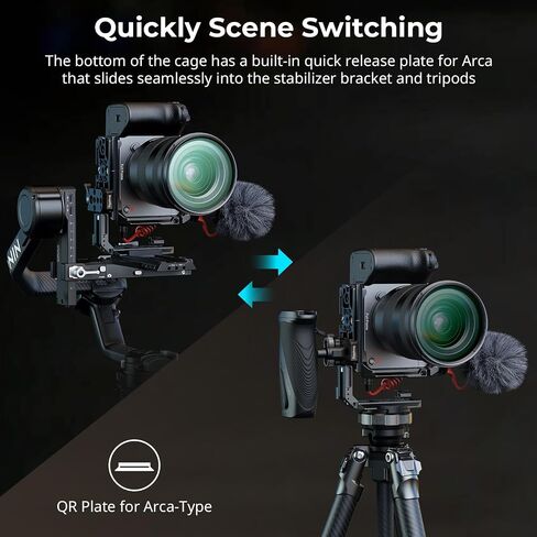 SmallRig Camera Cage for Sony FX2 + Vertical Mount Plate for Cage in Saudi Arabia