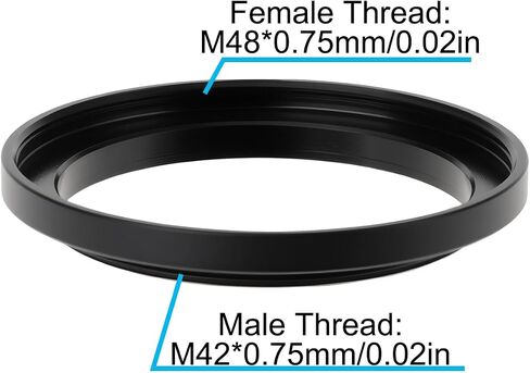 M42 to M48 Telescope Adapter Ring M42*0.75mm Male to M48*0.75mm Female Step Up Coupling Ring for Telescope in Saudi Arabia