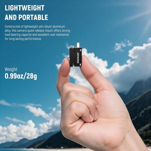 NEEWER Action Camera Quick Release Plate Compatible with Insta 360 x4 x5, Aluminum Tripod Mount QR Adapter Accessories Kit with 1/4" Thread Hole for Filmmaking Video Recording, CA139 in Saudi Arabia