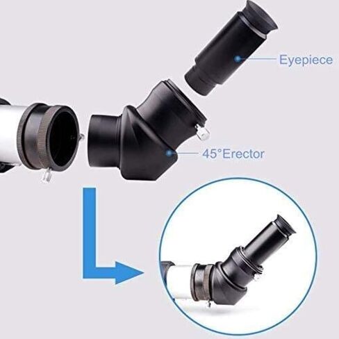 Telescopes for Adults Astronomy, High Power Binoculars 2 Erecting Image Prism 45 Degree Metal Diagonal Corner Mirror Astronomical Telescope Eyepiece monocular in Saudi Arabia