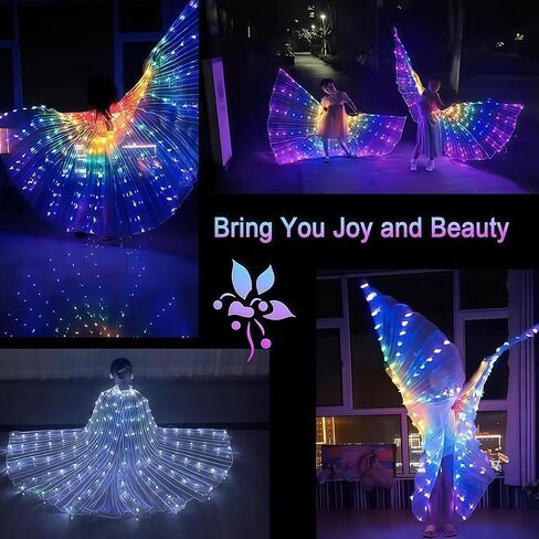 أجنحة الجنية LED للنساء والفتيات تضيء أزياء الرقص الشرقي. in Saudi Arabia
