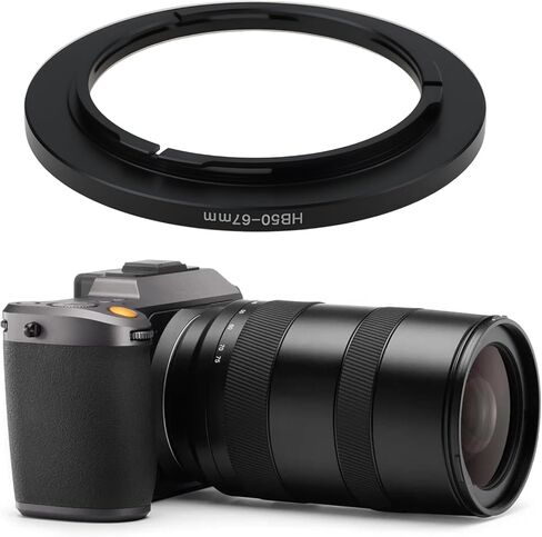 حلقة محول مرشح B50-67 مم من الألومنيوم متوافقة مع حامل خليج Hasselblad B50 إلى خيط مرشح 67 مم لـ CPL UV ND أسود in Kuwait