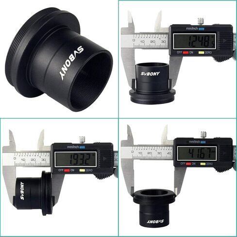 محول حلقة SVBONY T2 T ومحول T، متوافق مع حزمة عدسات Canon EOS القياسية EF مع عدسة بارلو 2X مقاس 1.25 بوصة مع خيط M42 وحامل هاتف تلسكوب عالمي in Saudi Arabia