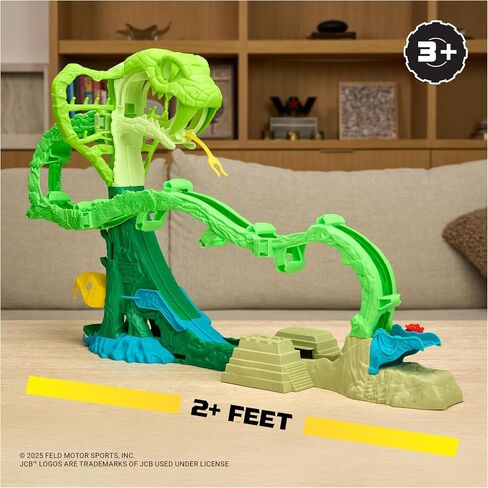 Monster Jam Mini Jams ، Colder’s Crazy Escape 28 "Playet Motory ، 2 Thunderroarus و JCB Digatron Monster ، ألعاب الأطفال للصبي والبنات الذين تتراوح أعمارهم بين 3 سنوات وما فوق in Saudi Arabia