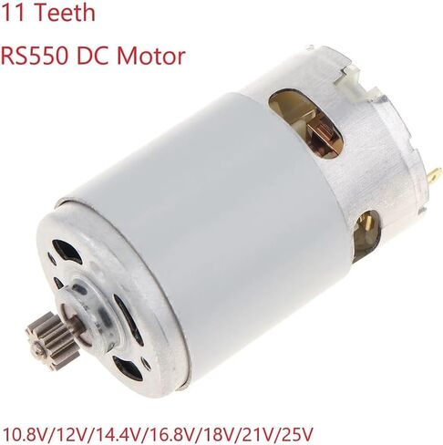 RS550 11 Teeth 10.8/12/14.4/16.8/18/21/25V DC Electronic Starter with High Torque Gear Box for Cordless Charge Drill Screwdriver(16.8v) in Saudi Arabia