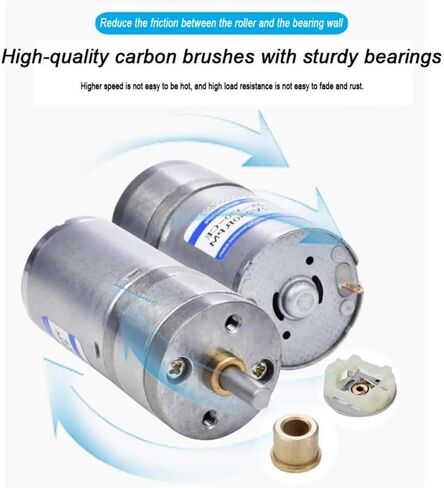 DC Motors JGA25-370 Geared Electronic Starter DC Electronic Starter 24V Gear Electronic Starter High Torque Machinery Tool(58 RPM) in Saudi Arabia