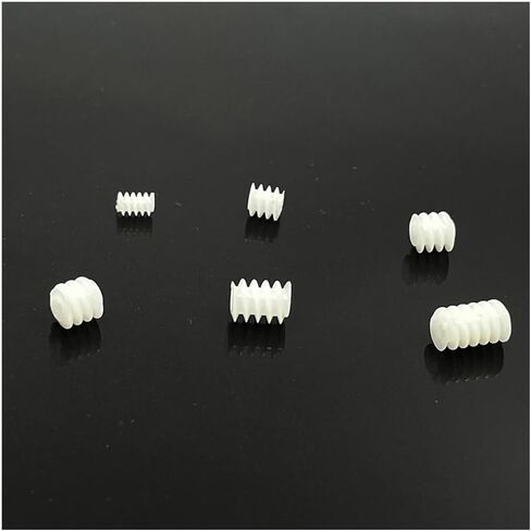 5pcs/lot 3.5mm/5mm/6mm Worm Gear Gear Toy Model Car 1mm/2mm Shaft Electronic Starter Transmission Pinion Gear Helical Gears(5x5x0.8A) in Saudi Arabia