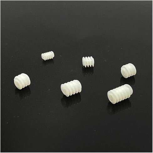 5pcs/lot 3.5mm/5mm/6mm Worm Gear Gear Toy Model Car 1mm/2mm Shaft Electronic Starter Transmission Pinion Gear Helical Gears(5x5x0.8A) in Saudi Arabia