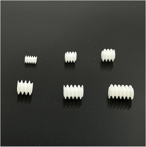 5pcs/lot 3.5mm/5mm/6mm Worm Gear Gear Toy Model Car 1mm/2mm Shaft Electronic Starter Transmission Pinion Gear Helical Gears(5x5x0.8A) in Saudi Arabia