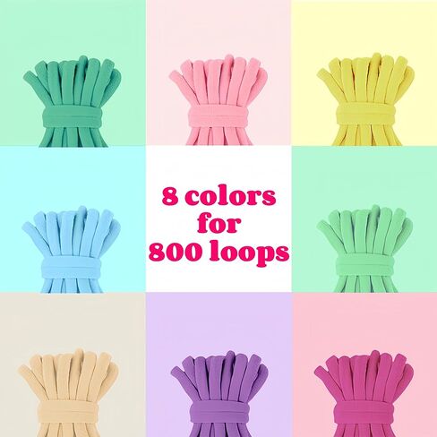 Daheyypong Weaving Loof Loom Kit ، الفنون والحرف للأطفال والبالغين ، ونسج النسيج مجموعات الأفق مع 300 ٪ حلقات حرفية ، وجعل الحرفون من أساور الصداقة ، والهدايا المثالية للفتيات in Kuwait