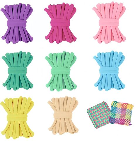 Daheyypong Weaving Loof Loom Kit ، الفنون والحرف للأطفال والبالغين ، ونسج النسيج مجموعات الأفق مع 300 ٪ حلقات حرفية ، وجعل الحرفون من أساور الصداقة ، والهدايا المثالية للفتيات in Kuwait