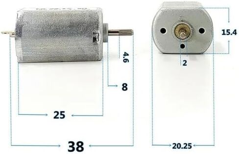 FK-130RH-09490 تيار مستمر 12 فولت 7000 دورة في الدقيقة 130 كاتب إلكتروني 2 مم عمود مخرش in Kuwait