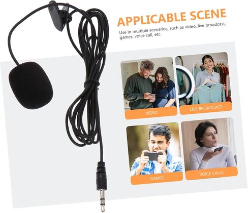 Sosoport 5pcs المهنية ميكروفون Lavalier كليب ميكروفون لتسجيل الهاتف البث المباشر الألعاب in Kuwait