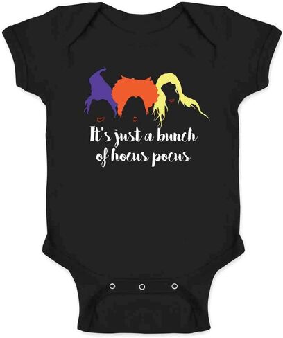 Pop Threads Its Just A Bunch of Hocus Pocus Funny Halloween Infant Baby Boy Girl Bodysuit in Saudi Arabia