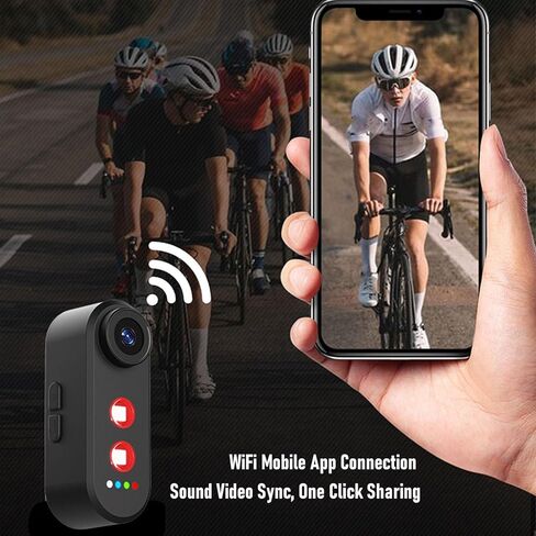 Bewinner 1080P Bike Camera with Tail Light, 140 Wide Angle Action Camera Cycling Video Recorder, IPX6 Anti Shake Loop Recording, Dash Cam with Mount for Mountain Road Bike in Saudi Arabia