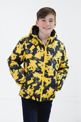Pokemon Pikachu zip Up Winter Coat Buffer Jacket Jacket toddler to Big Kid Sister (4-14-16) in Kuwait