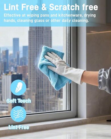 Microfiber Towels Roll - XINDELL Lint-Free 75 Sheet Micro Fiber Cleaning Cloths, 12" x 12" Reusable & Washable Car Drying Towels, Ultra Absorbent Streak-Free Cleaning Rag for Cars,2 Pack in Kuwait