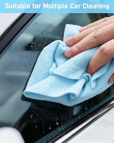 Microfiber Towels Roll - XINDELL Lint-Free 75 Sheet Micro Fiber Cleaning Cloths, 12" x 12" Reusable & Washable Car Drying Towels, Ultra Absorbent Streak-Free Cleaning Rag for Cars,2 Pack in Kuwait