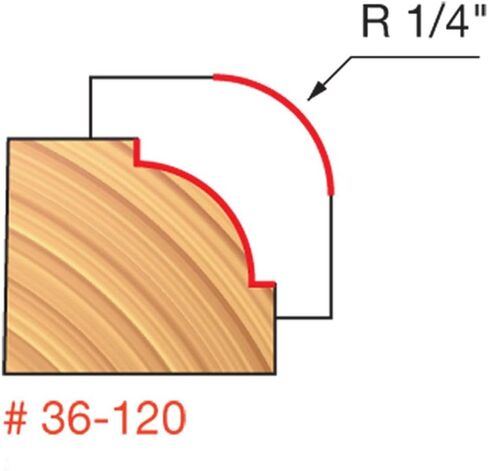 Freud 36-120: 1/4" Radius Beading Bit with 1/2" Shank in Saudi Arabia