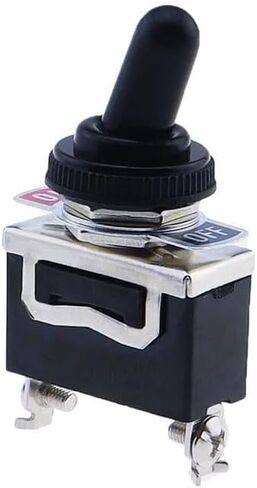 5pcs Power SPST Rocker Switch 2 Pin Heavy 15A 250V ON/Off Rocker Toggle Switch with Boot Cap E-TEN1021 in Saudi Arabia