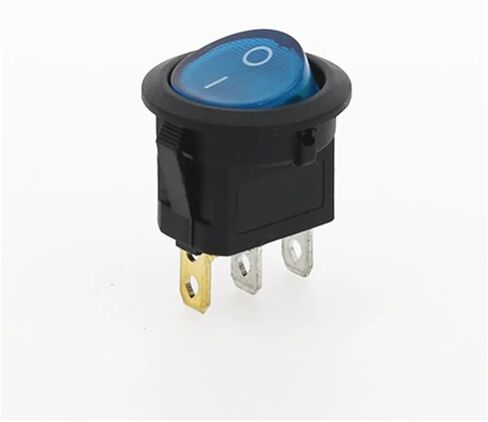 100Pcs 12V LED illuminuted Rocker Switch 20A 12V Push Button Switch Car Button Lights ON/Off Round Rocker Switch(Yellow) in Saudi Arabia