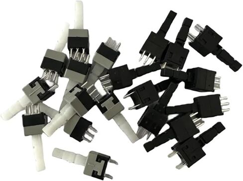 10pcs 8.5 * 8.5 mm 6 Pin Self-Locking/Momentary Push Button Switch DIP DPDT Multimeter Switch(10pcs Black A11) in Saudi Arabia