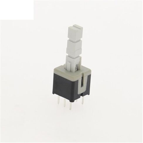 10pcs 8.5 * 8.5 mm 6 Pin Self-Locking/Momentary Push Button Switch DIP DPDT Multimeter Switch(10pcs Black A11) in Saudi Arabia