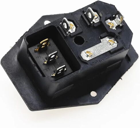 1Pcs AC-01A Power Rocker Switch 3 Pin 320 C14 Inlet Power Sockets Switch Connector Plug 10A 250V(2) in Saudi Arabia