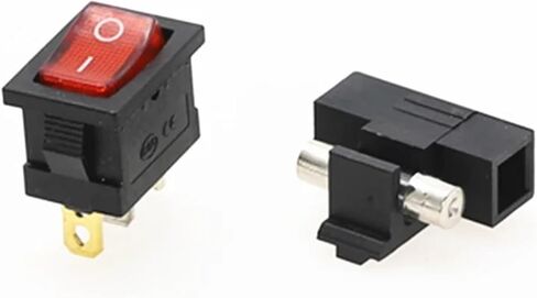 1Pcs AC-01A Power Rocker Switch 3 Pin 320 C14 Inlet Power Sockets Switch Connector Plug 10A 250V(2) in Saudi Arabia