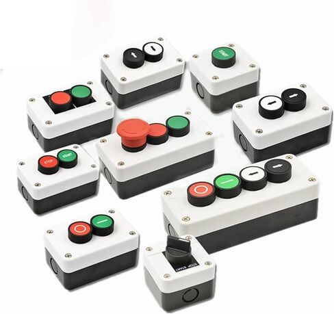 Arrow Sign indicating Start Stop self momentary Button Box Switch Emergency Stop Industrial Handheld Control Box(Two Position) in Saudi Arabia