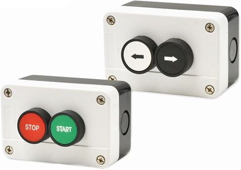Arrow Sign indicating Start Stop self momentary Button Box Switch Emergency Stop Industrial Handheld Control Box(Two Position) in Saudi Arabia
