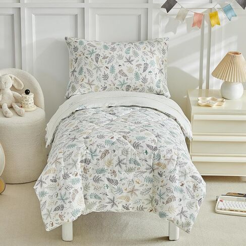 JHXHMX Car Toddler Bedding Set for Boys,4 Piece Bed-in-a-Bag Toddler Comforter Set,Soft Crib Bed Set Including Comforter,Flat Sheet,Fitted Sheet and Pillowcase-Gray in Saudi Arabia
