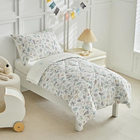 JHXHMX Car Toddler Bedding Set for Boys,4 Piece Bed-in-a-Bag Toddler Comforter Set,Soft Crib Bed Set Including Comforter,Flat Sheet,Fitted Sheet and Pillowcase-Gray in Saudi Arabia