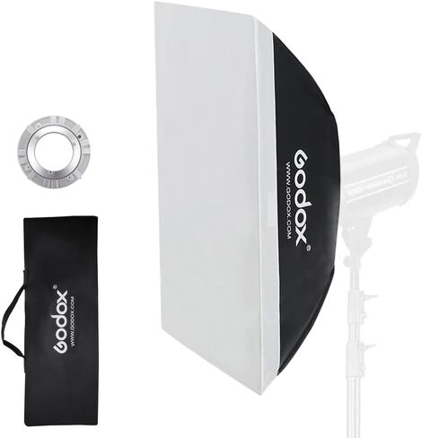 Godox Softbox 60x90CM Bowens Mount، مستطيلة التصوير الفوتوغرافي لينة مربع الناشر تعديل للصورة المنتج استوديو الصور ستروب فلاش Monolight ملحقات الإضاءة المستمرة in Saudi Arabia