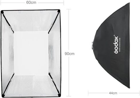 Godox Softbox 60x90CM Bowens Mount، مستطيلة التصوير الفوتوغرافي لينة مربع الناشر تعديل للصورة المنتج استوديو الصور ستروب فلاش Monolight ملحقات الإضاءة المستمرة in Saudi Arabia
