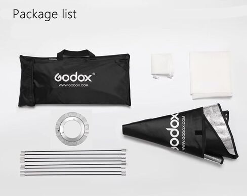 Godox Softbox 60x90CM Bowens Mount، مستطيلة التصوير الفوتوغرافي لينة مربع الناشر تعديل للصورة المنتج استوديو الصور ستروب فلاش Monolight ملحقات الإضاءة المستمرة in Saudi Arabia
