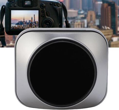Yoidesu Square Lens Hood for 55mm Lens, 55mm E55 Filter Thread Lens, Aluminum Alloy Universal Metal Lens Hood Shade Camera Accessories (Black) in Saudi Arabia