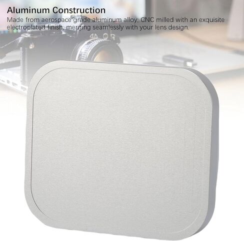 Yoidesu Square Lens Hood for 55mm Lens, 55mm E55 Filter Thread Lens, Aluminum Alloy Universal Metal Lens Hood Shade Camera Accessories (Black) in Saudi Arabia