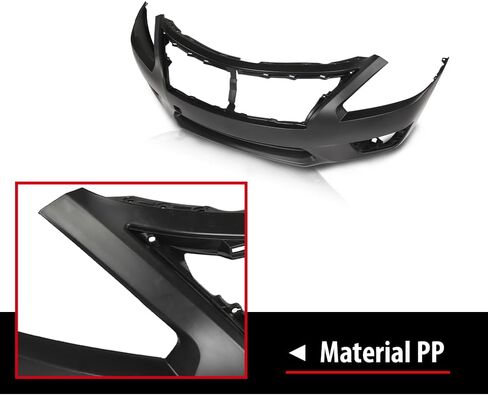 Front Bumper Cover, Compatible with Dodge Journey Sport 2011-2018, with Fog Lamp Holes and Towing Hook Cover in Saudi Arabia